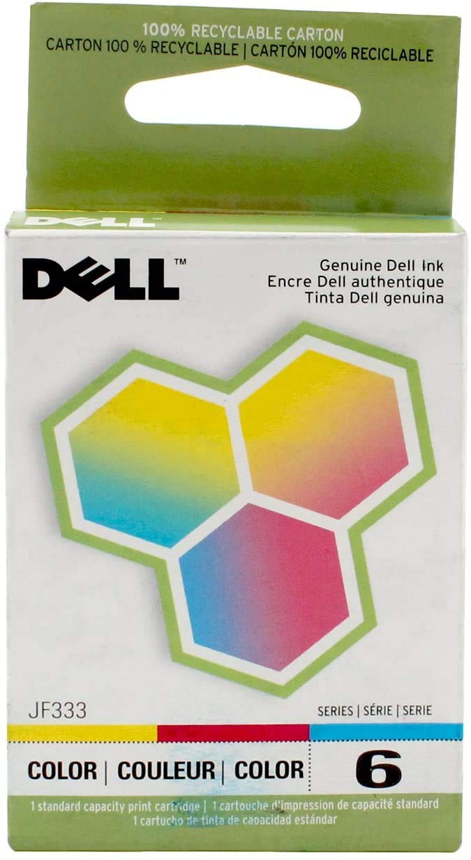 Original Dell Series 6 Standard Yield Color Ink Cartridge, JF333 