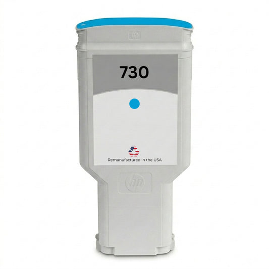 JIT Brand for HP 730 300ML (P2V68A) Cyan Remanufactured in the USA Ink Cartridge, P2V68A