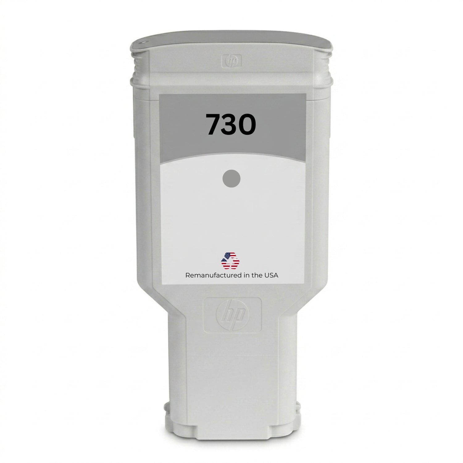 JIT Brand for HP 730 300ML (P2V72A) Gray Remanufactured in the USA Ink Cartridge, P2V72A