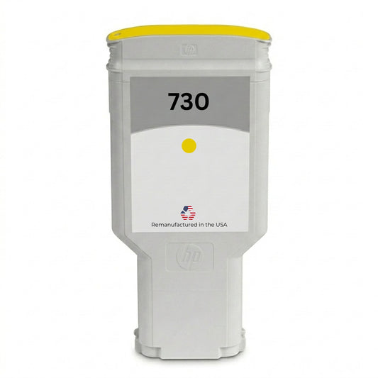 JIT Brand for HP 730 300ML (P2V70A) Yellow Remanufactured in the USA Ink Cartridge, P2V70A