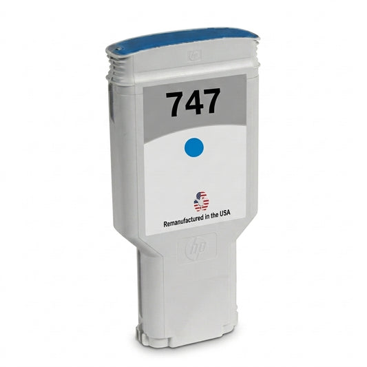 JIT Brand for HP 747 300mL Blue Remanufactured in the USA Ink Cartridge