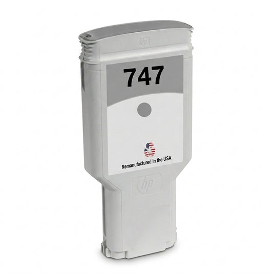 JIT Brand for HP 747 300mL Gray Remanufactured in the USA Ink Cartridge