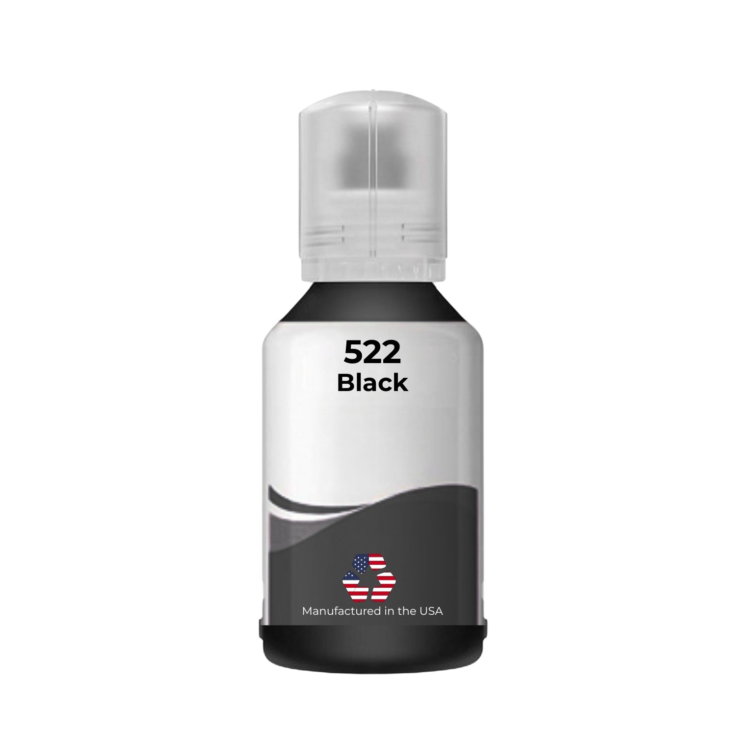 JIT Brand Replacement For Epson 522 (T522120-S) 140 ml Black Standard Yield Ink Bottle Made in the USA