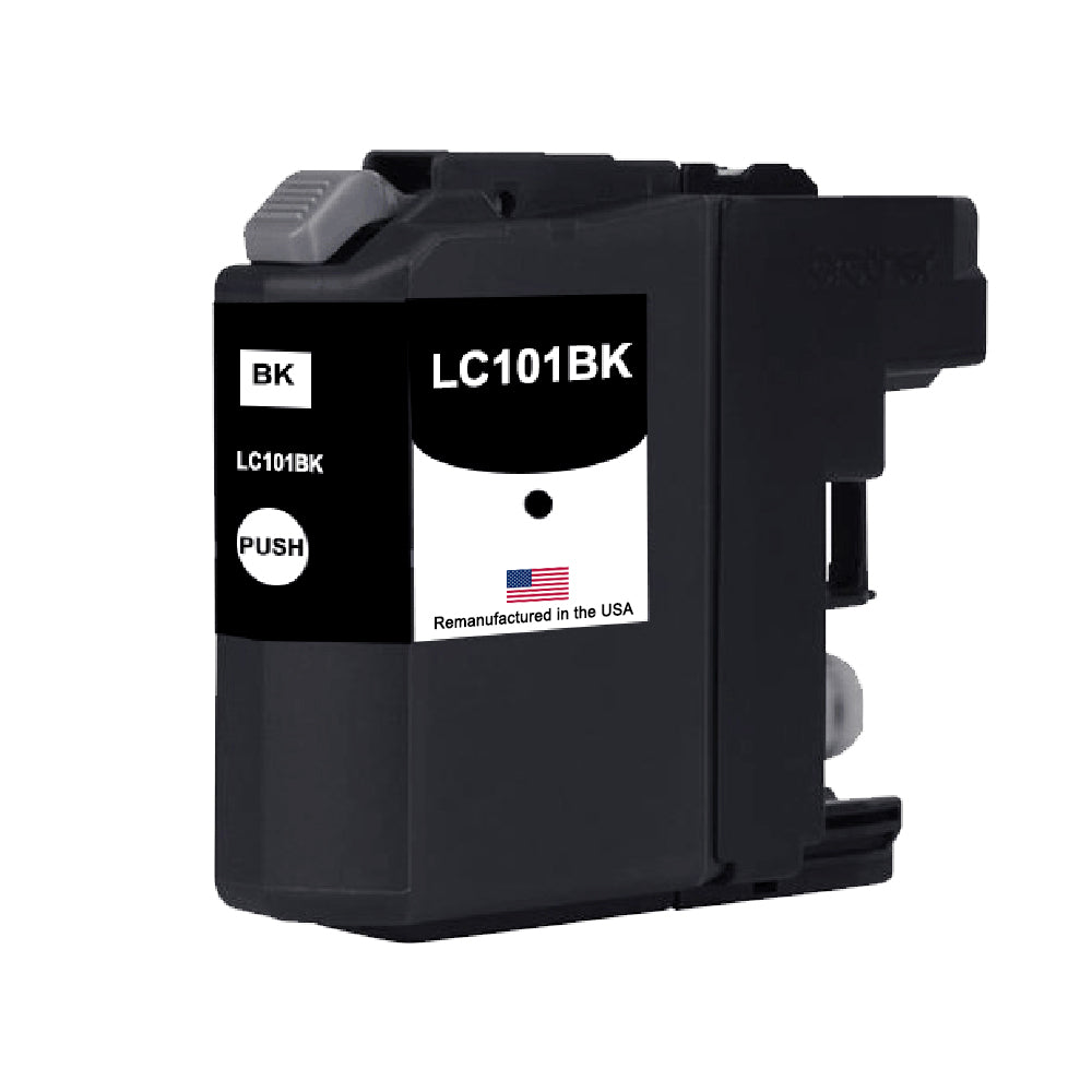 JIT Brand for Brother LC101BK Black Remanufactured in the USA Ink Cartridge