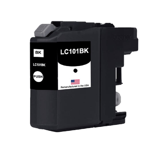 JIT Brand for Brother LC101BK Black Remanufactured in the USA Ink Cartridge