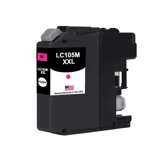JIT Brand for Brother LC105M XXL Super High Yield Magenta Remanufactured in the USA Ink Cartridges