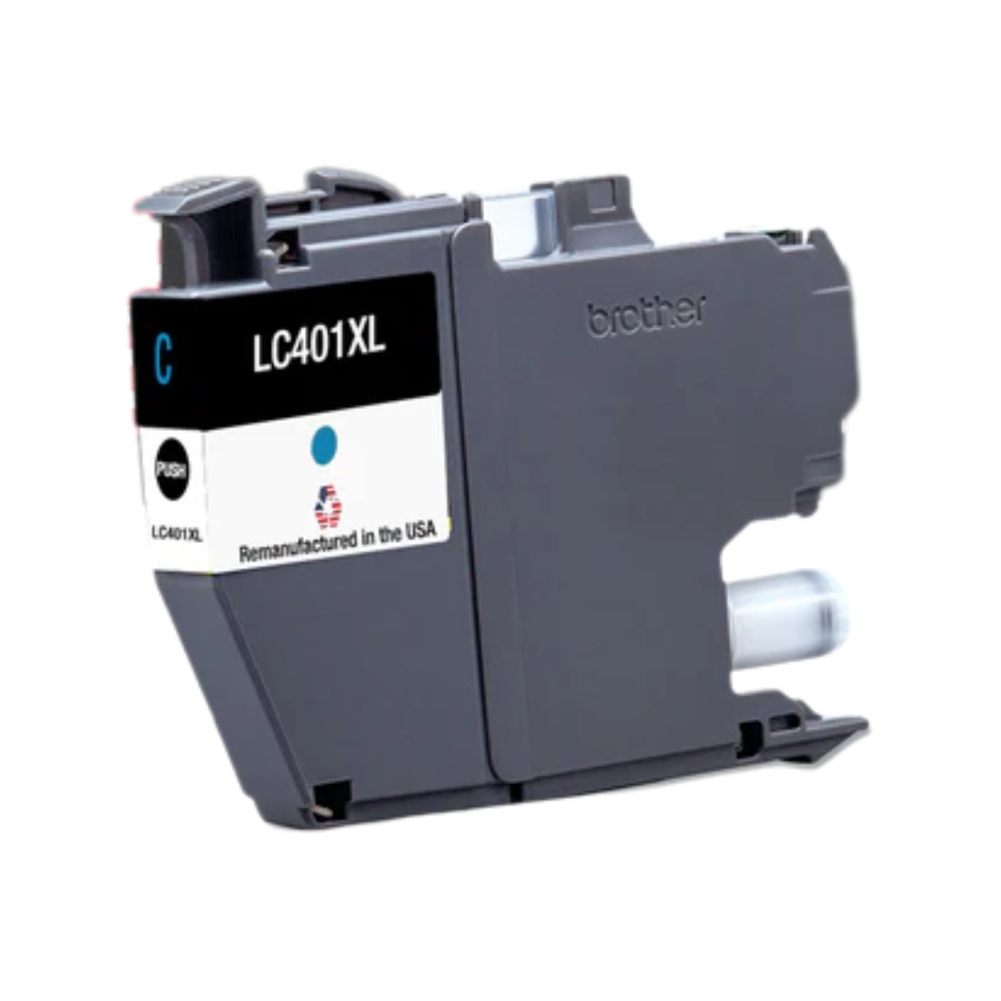 JIT Brand for Brother LC401XL Cyan High Yield Remanufactured in USA Inkjet Cartridge