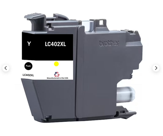 JIT Brand for Brother LC402XL Yellow High Yield Remanufactured in USA Inkjet Cartridge