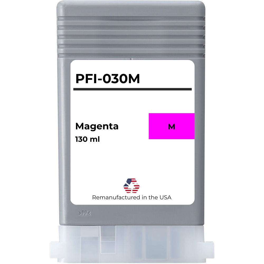 JIT Brand for Canon PFI-030 130mL Magenta Remanufactured in the USA Ink Cartridges,3491C001