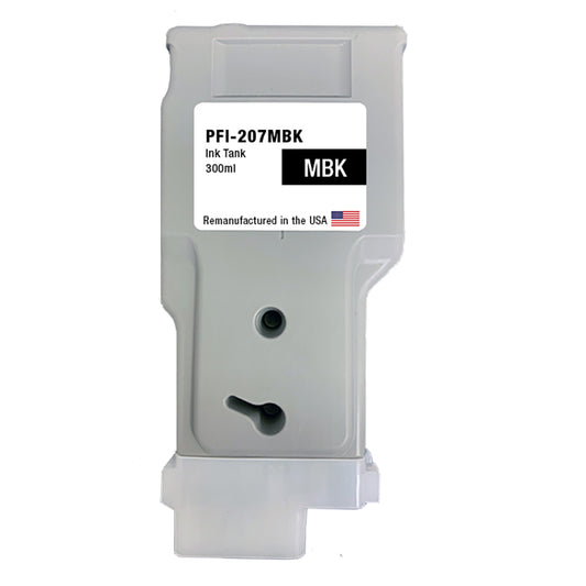 JIT Brand for Canon PFI-207 300mL Matte Black PFI-207MBK Remanufactured in the USA Ink Cartridge