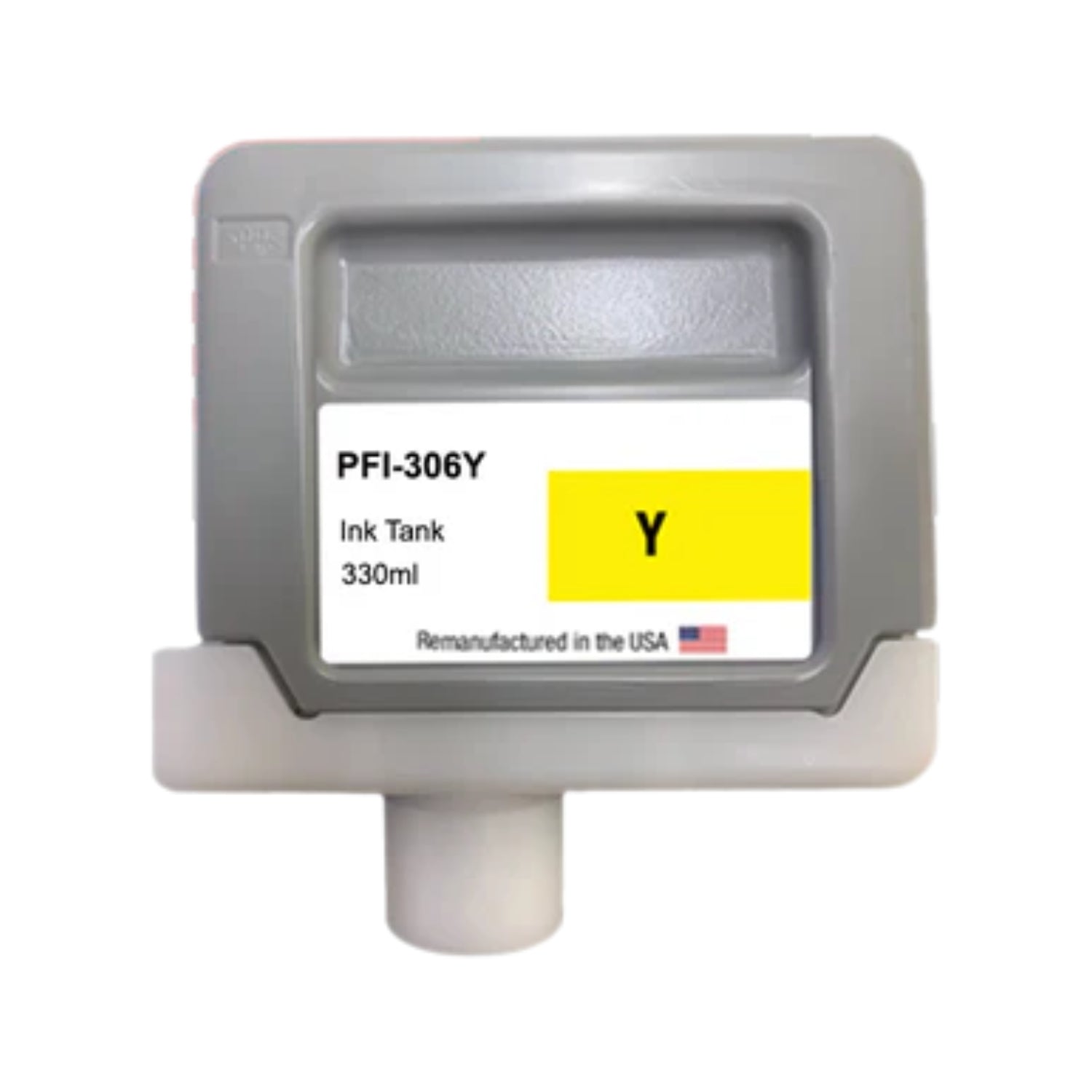 JIT Brand for Canon PFI-306 330ML Yellow Remanufactured in the USA Ink Cartridge