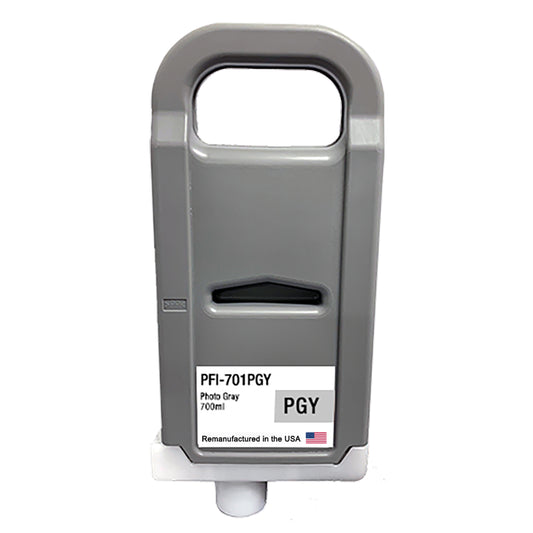 JIT Brand for Canon PFI-701 700mL Photo Gray PFI-701PGY Remanufactured in the USA Ink Cartridge