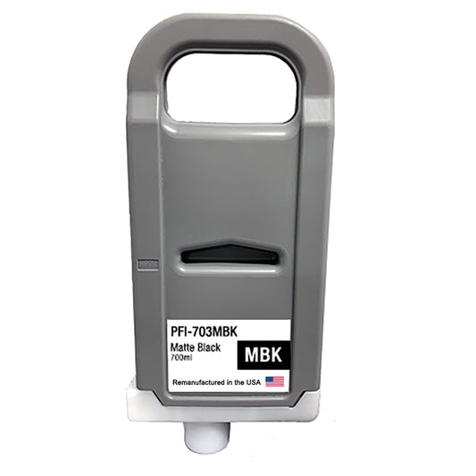 JIT Brand for Canon PFI-703 700mL Matte Black Remanufactured in the USA Ink Cartridge PFI-703MBK