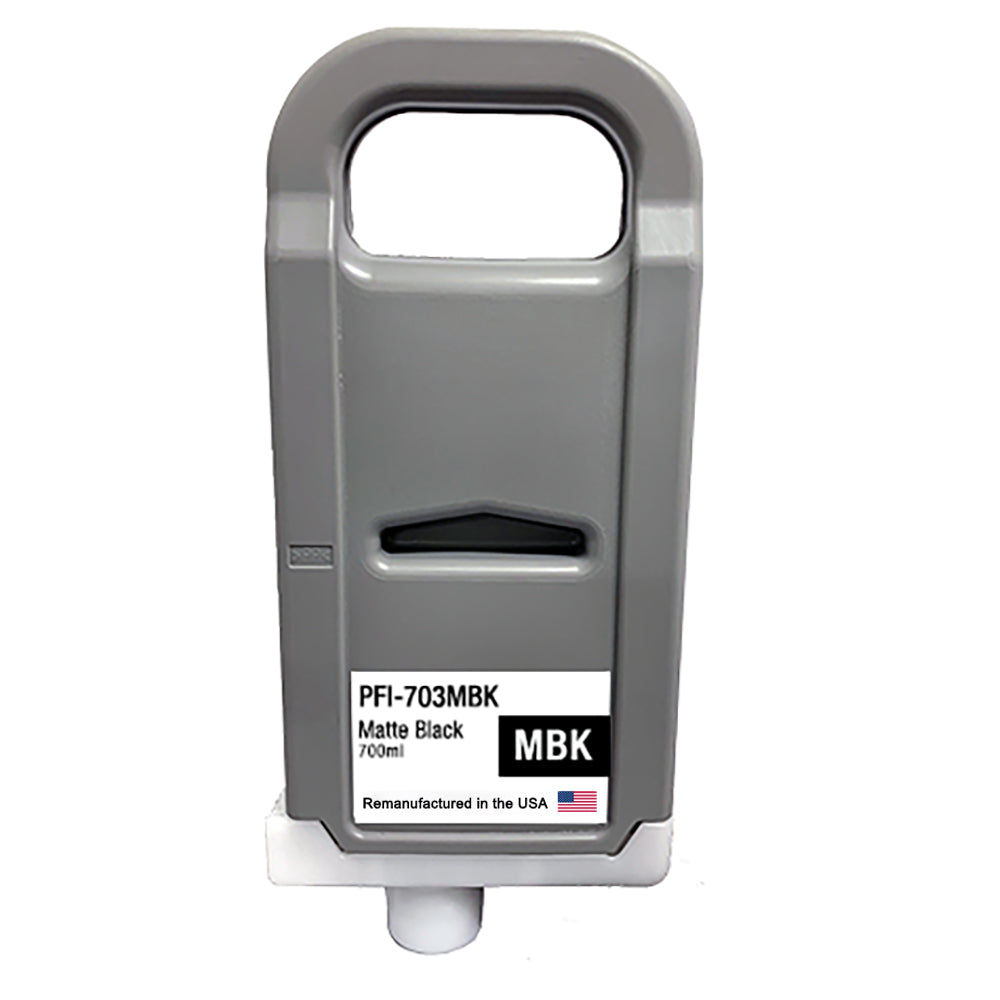 JIT Brand for Canon PFI-703 700mL Matte Black Remanufactured in the USA Ink Cartridge PFI-703MBK