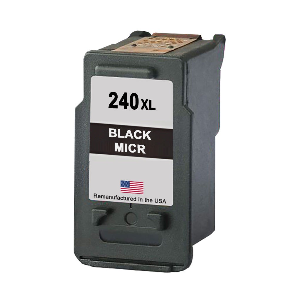 JIT Brand for Canon PG-240XL Black MICR High Yield Remanufactured in the USA Ink Cartridge