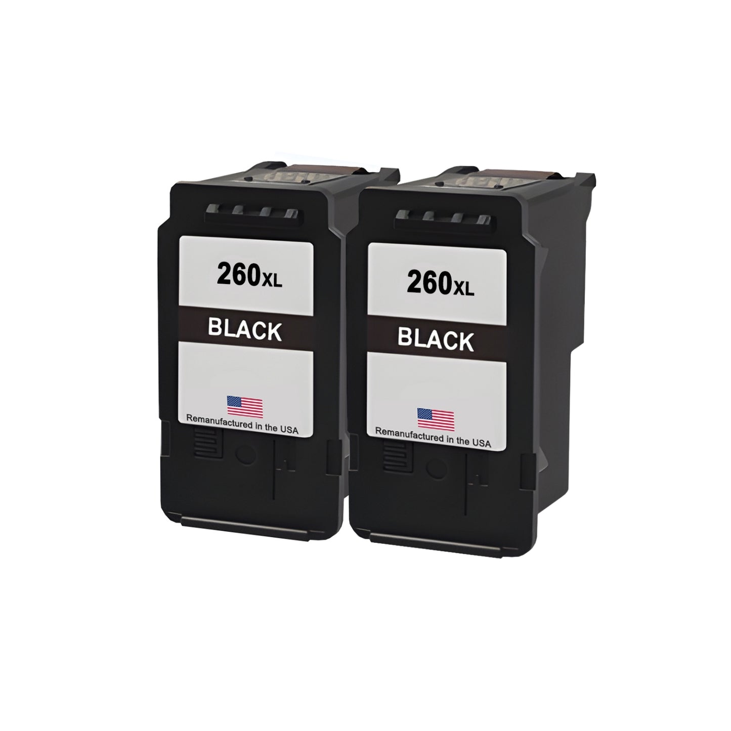 JIT Brand for Canon PG-260XL 260 XL Black Twin Pack Remanufactured in the USA Ink Cartridges