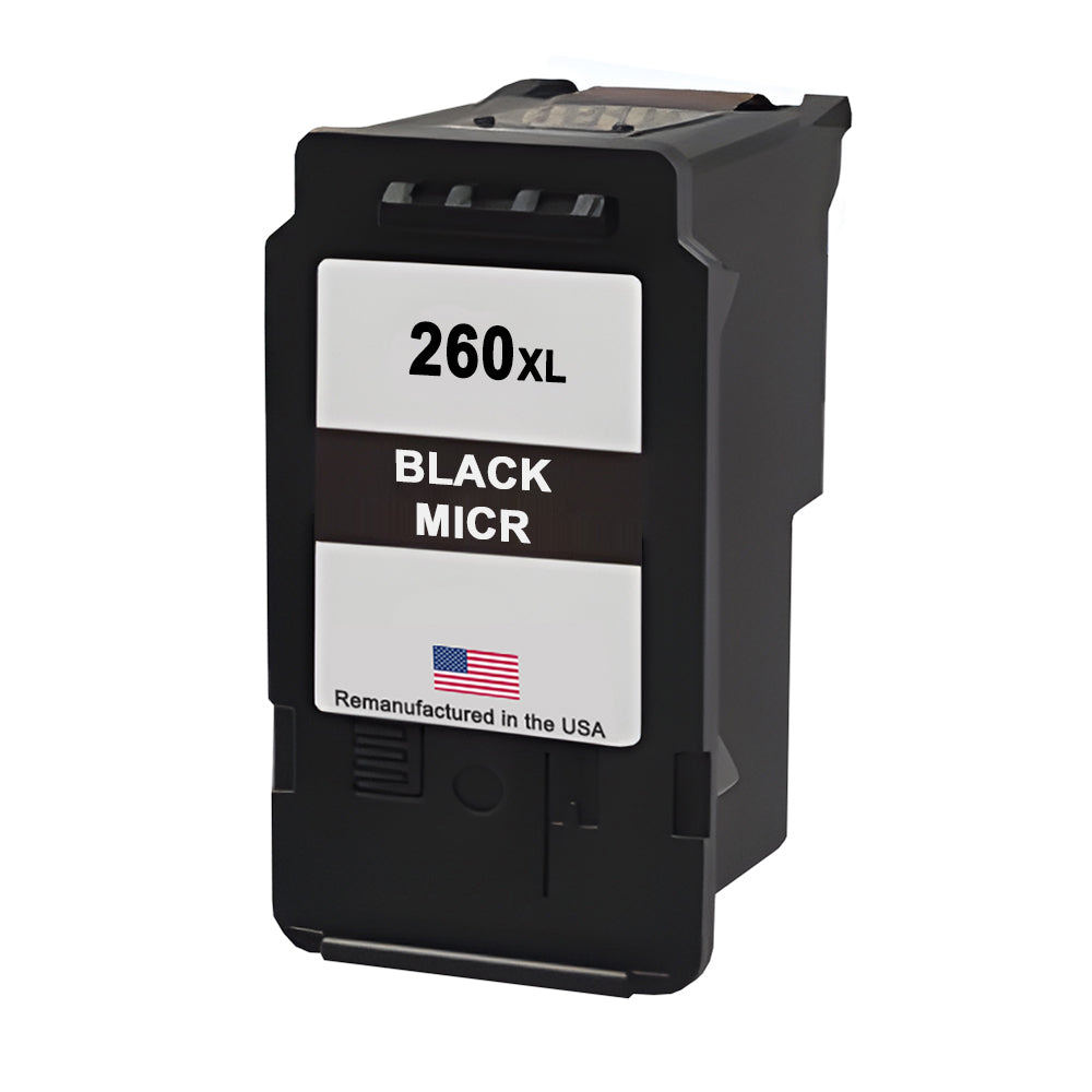 JIT Brand for Canon PG-260XL Black MICR Remanufactured in the USA Ink Cartridge