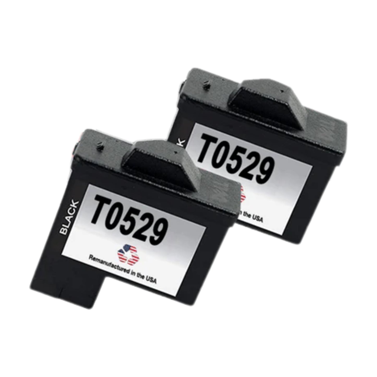 JIT Brand for Dell Series 1 T0529 Black Remanufactured in the USA Ink Cartridges Twin Pack
