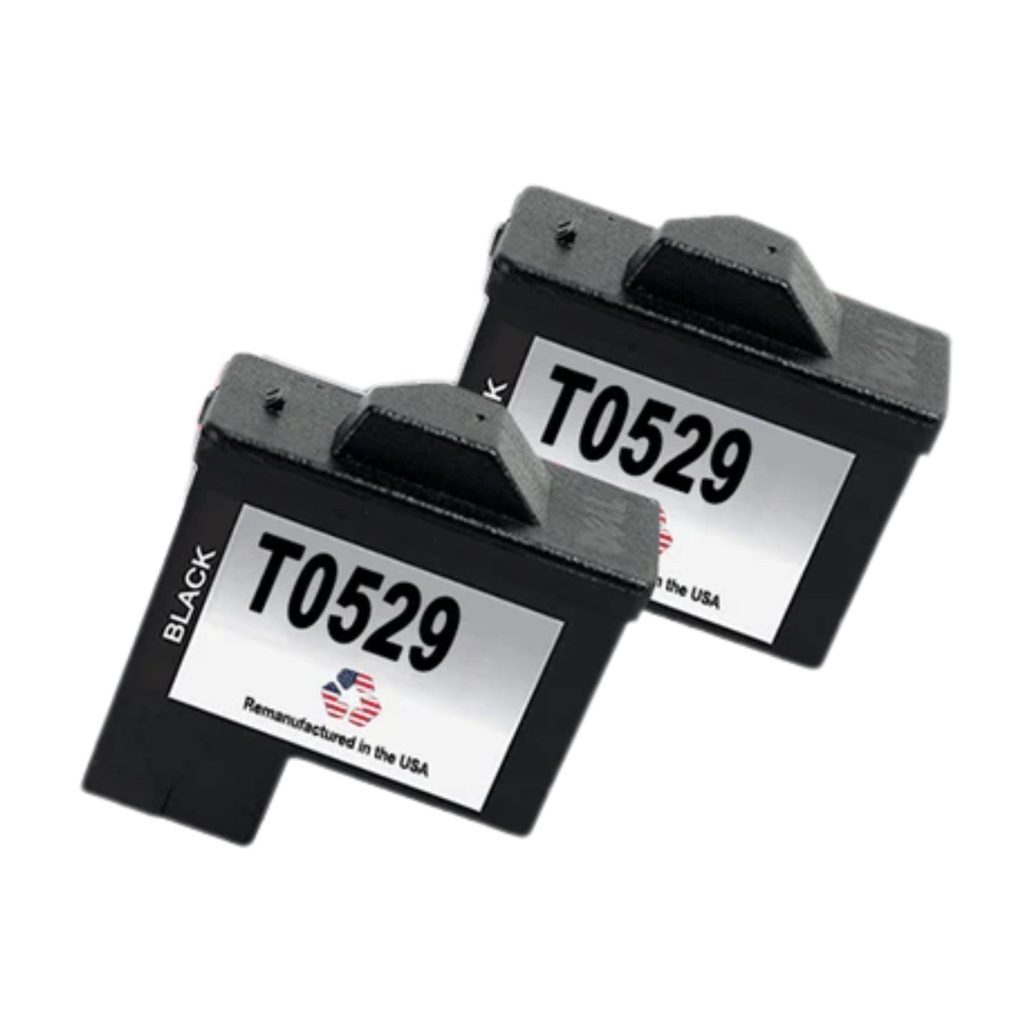JIT Brand for Dell Series 1 T0529 Black Remanufactured in the USA Ink Cartridges Twin Pack
