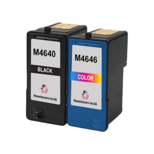 JIT Brand for Dell Series 5 M4640 Black / M4646 Color Remanufactured in the USA Ink Cartridges Combo Pack