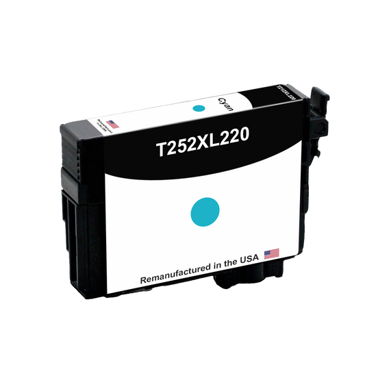 JIT Brand for Epson T252XL Cyan Remanufactured in the USA Ink Cartridges