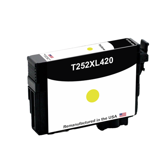 JIT Brand for Epson T252XL Yellow Remanufactured in the USA Ink Cartridges