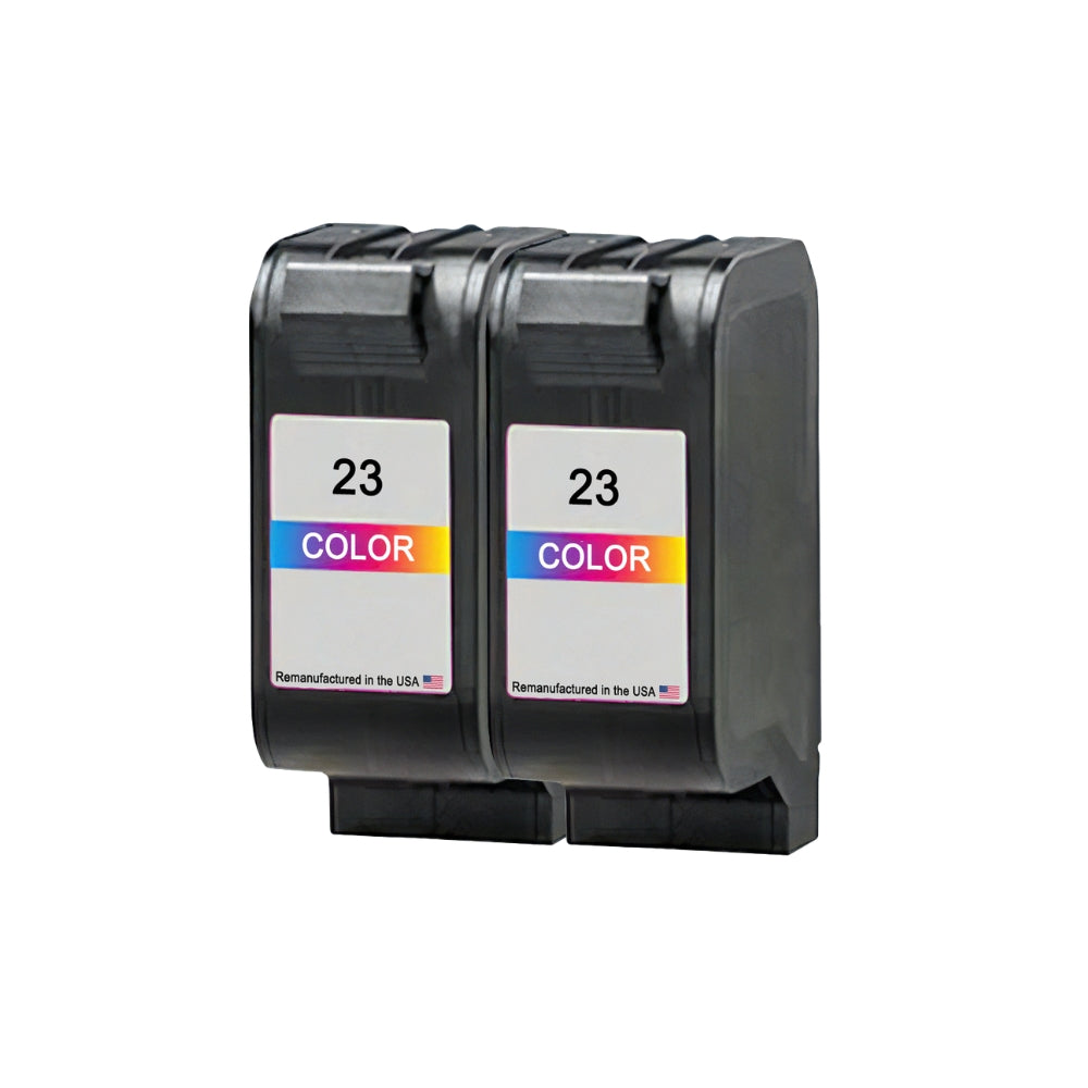 JIT Brand for HP 23 (C1823D) Color Twin Pack Remanufactured in the USA Ink Cartridges