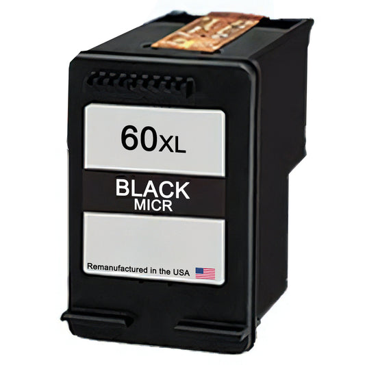 JIT Brand for HP 60XL (CC641WN) Black MICR Remanufactured in the USA Ink Cartridge