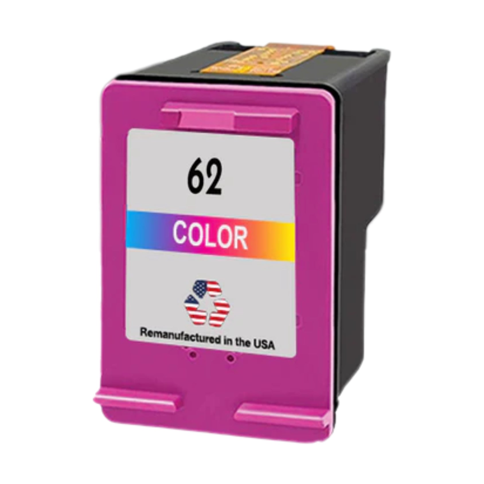 JIT Brand for HP 62 (C2P06AN) Tri-Color Remanufactured in USA Ink Cartridge