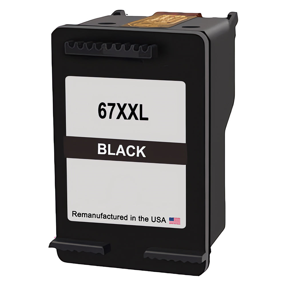 JIT Brand for HP 67XXL (3YM59AN) Black Extra High Yield Remanufactured in the USA Ink Cartridges