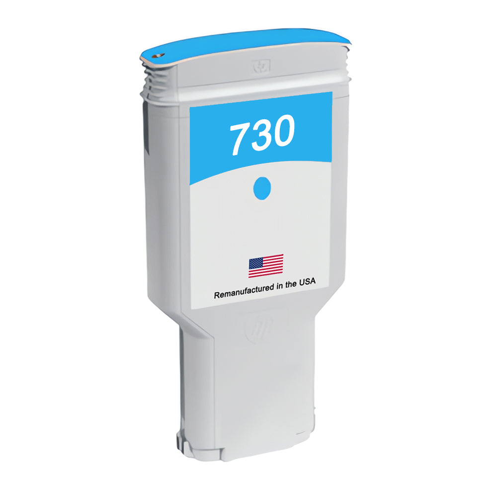 JIT Brand for HP 730 300ML (P2V68A) Cyan Remanufactured in the USA Ink Cartridge