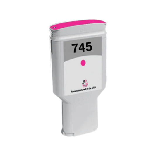 JIT Brand for HP 745 300mL (F9K01A) Magenta Remanufactured in the USA Ink Cartridge