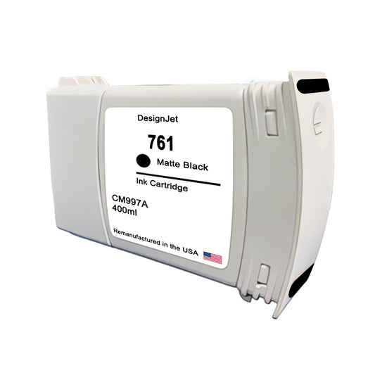 JIT Brand for HP 761 400mL (CM991A) Matte Black Remanufactured in the USA Ink Cartridge