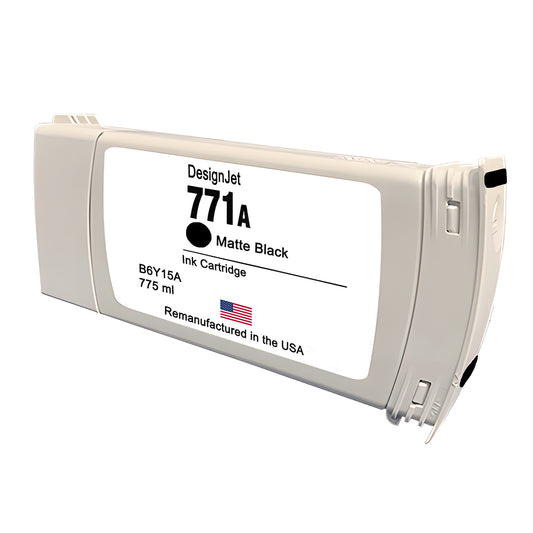 JIT Brand for HP 771 775mL (B6Y15A) Matte Black Remanufactured in the USA Ink Cartridge