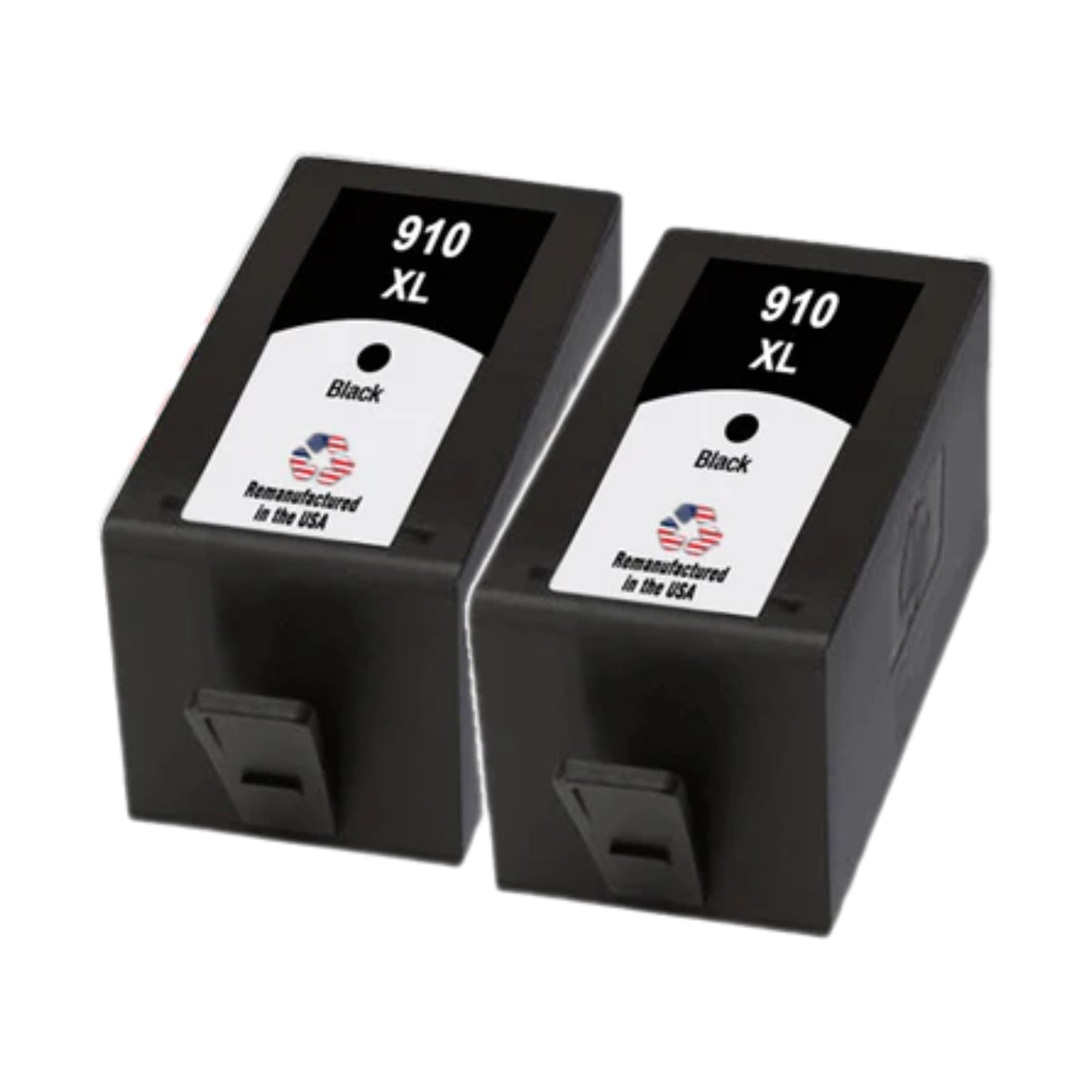 JIT Brand for HP 910XL (3YL65AN) Black Twin Pack High Yield Remanufactured in the USA Ink Cartridges