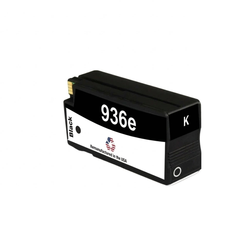 JIT Brand for HP 936e High Yield Black Remanufactured in USA Ink Cartridge, 4S6V6LN