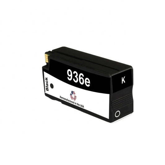 JIT Brand for HP 936e High Yield Black Remanufactured in USA Ink Cartridge, 4S6V6LN