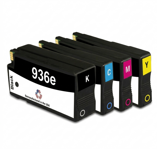 JIT Brand for HP 936e High Yield Multi-Color Remanufactured in USA Ink Cartridge, 4S6EVO4PK-VB