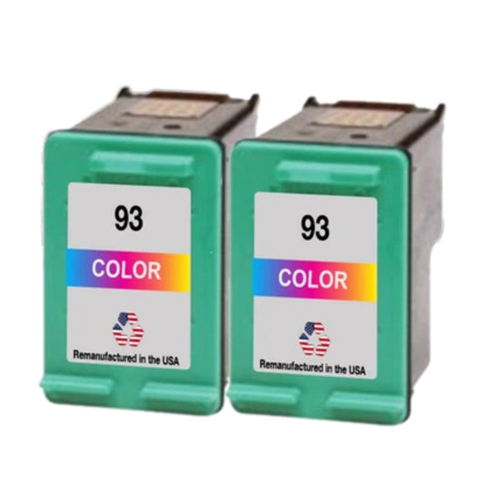 JIT Brand for HP 93 (C9361WN) Color Remanufactured in the USA Ink Cartridges Twin Pack
