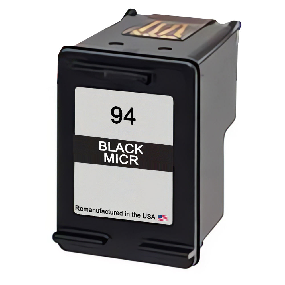 JIT Brand for HP 94 (C8765WN) Black MICR Remanufactured in the USA Ink Cartridge