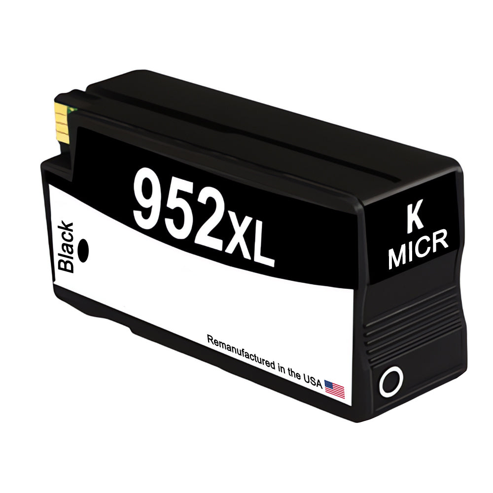 JIT Brand for HP 952XL (F6U19AN) Black MICR Remanufactured in the USA Ink Cartridge