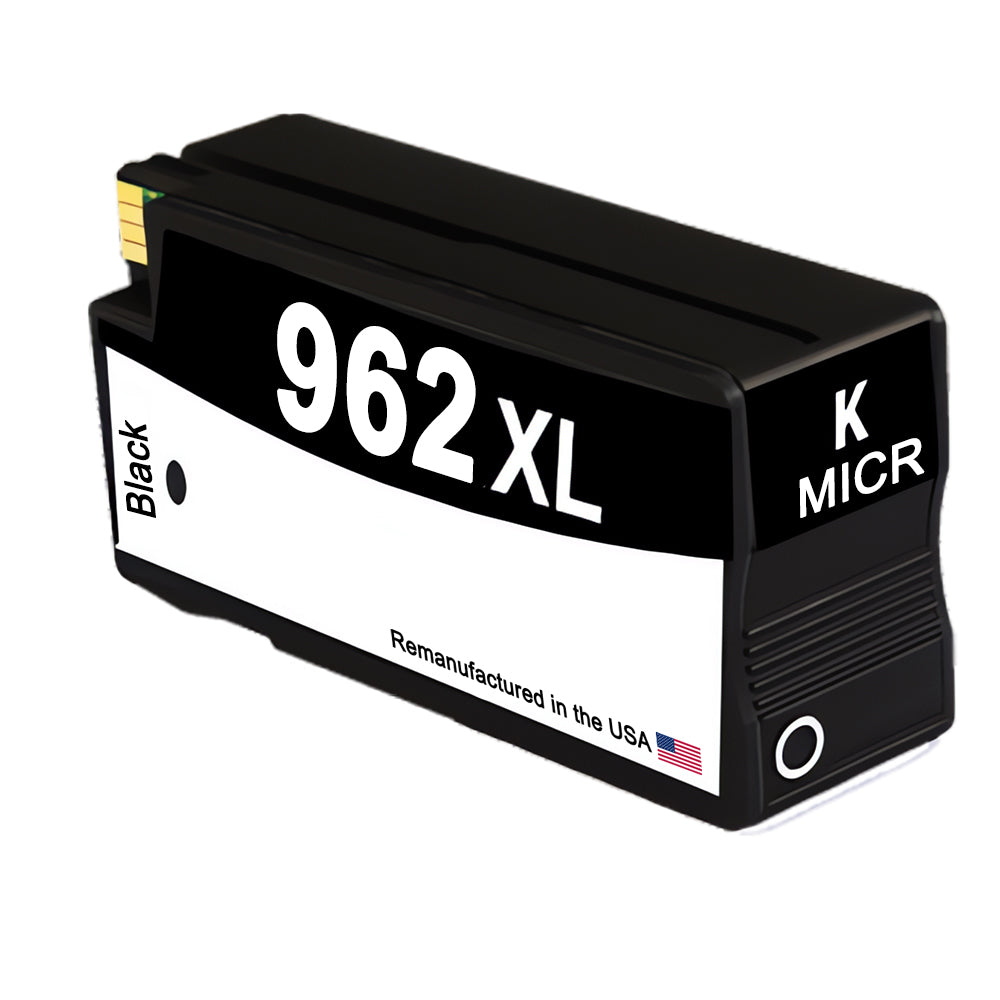 JIT Brand for HP 962XL (3JA03AN-MICR) Black MICR Remanufactured in the USA Ink Cartridge