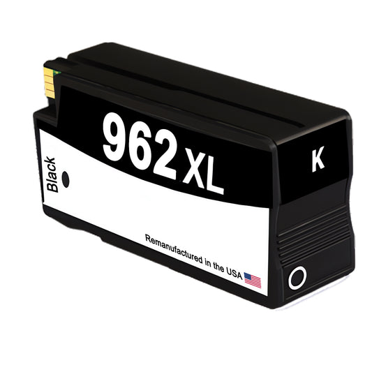 JIT Brand for HP 962XL (3JA03AN) Black Remanufactured in the USA Ink Cartridge