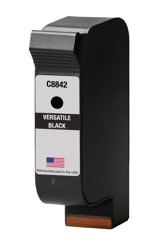  JIT Brand for HP C8842A TIJ Versatile Black Replacement Ink Cartridge Fast Drying