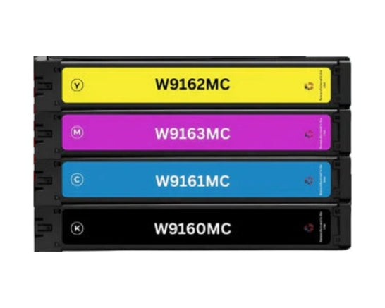 JIT Brand for HP W9160MC, W9161MC, W9162MC, W9163MC, Color Laserjet Remanufactured in the USA Ink Cartridge - Pack-4