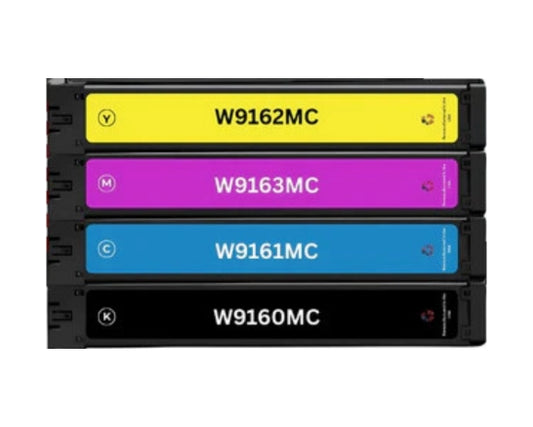JIT Brand for HP W9160MC, W9161MC, W9162MC, W9163MC, Color Laserjet Remanufactured in the USA Ink Cartridge - Pack-4