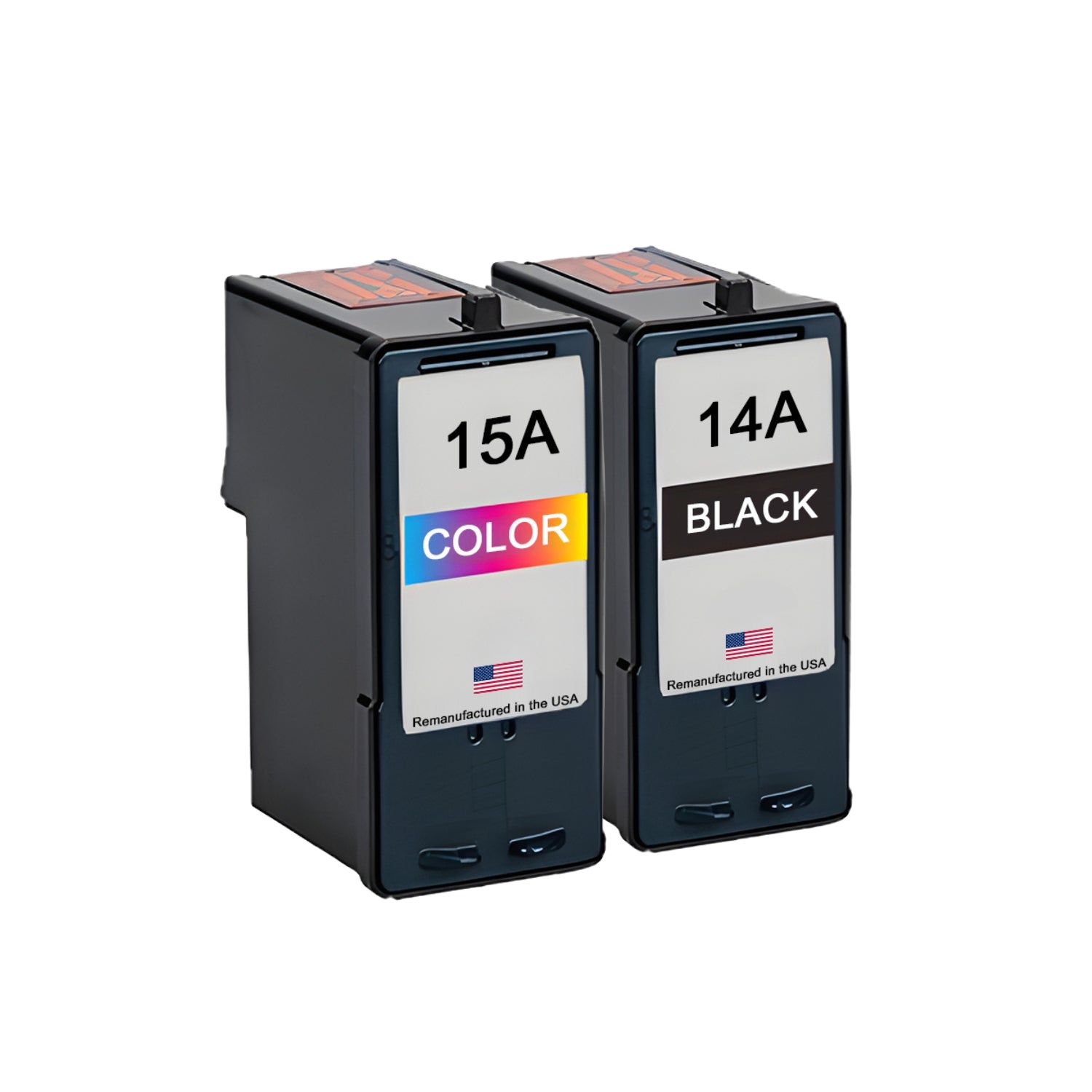 JIT Brand for Lexmark #14A Black / #15A Color Combo Pack Remanufactured in the USA Ink Cartridges
