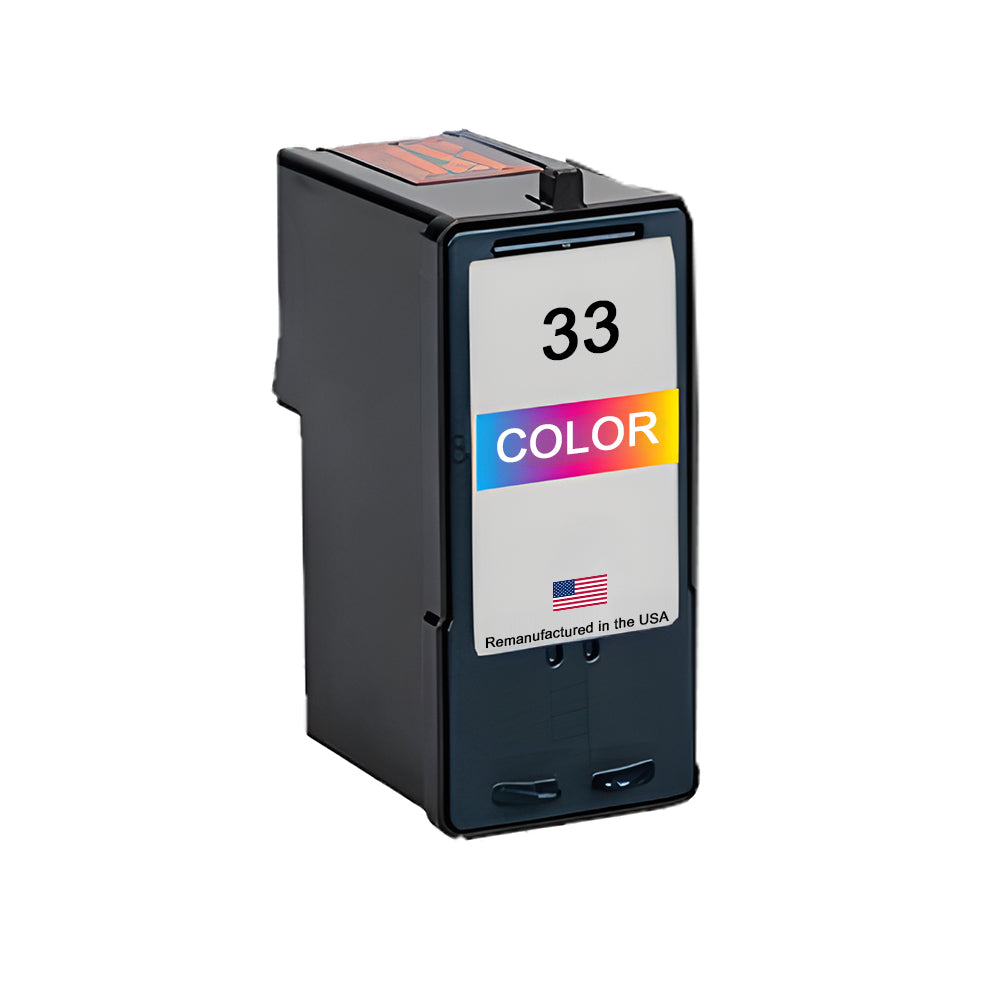 JIT Brand for Lexmark #33 Color Remanufactured in the USA Ink Cartridge