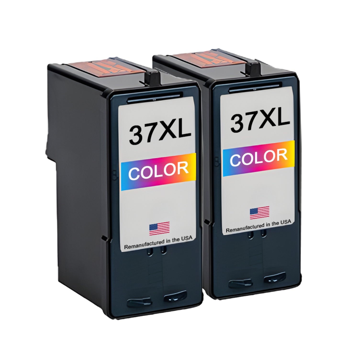 JIT Brand for Lexmark #37XL Color Twin Pack Remanufactured in the USA Ink Cartridge