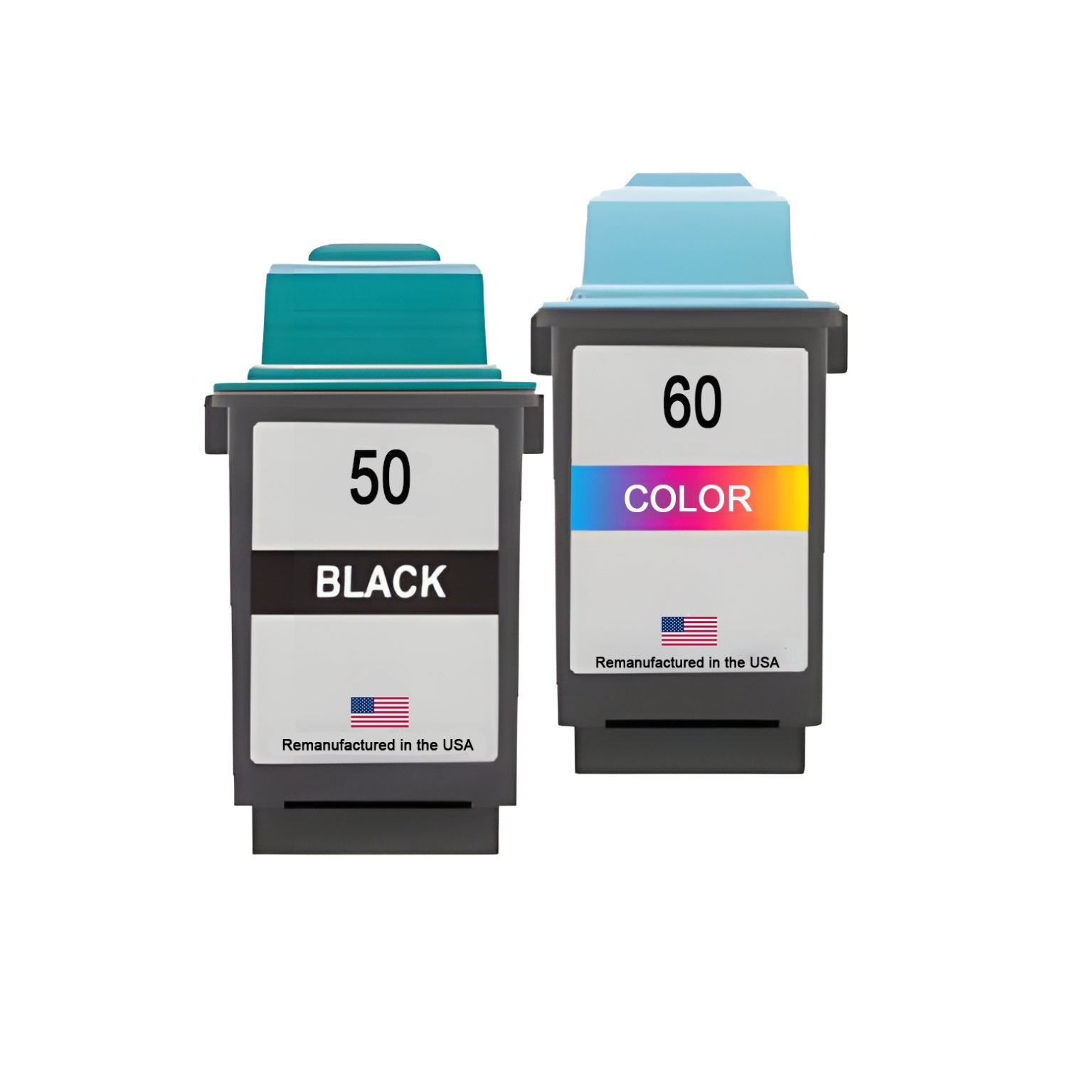JIT Brand for Lexmark #50 Black / #60 Color Combo Pack Remanufactured in the USA Ink Cartridges